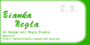 bianka megla business card